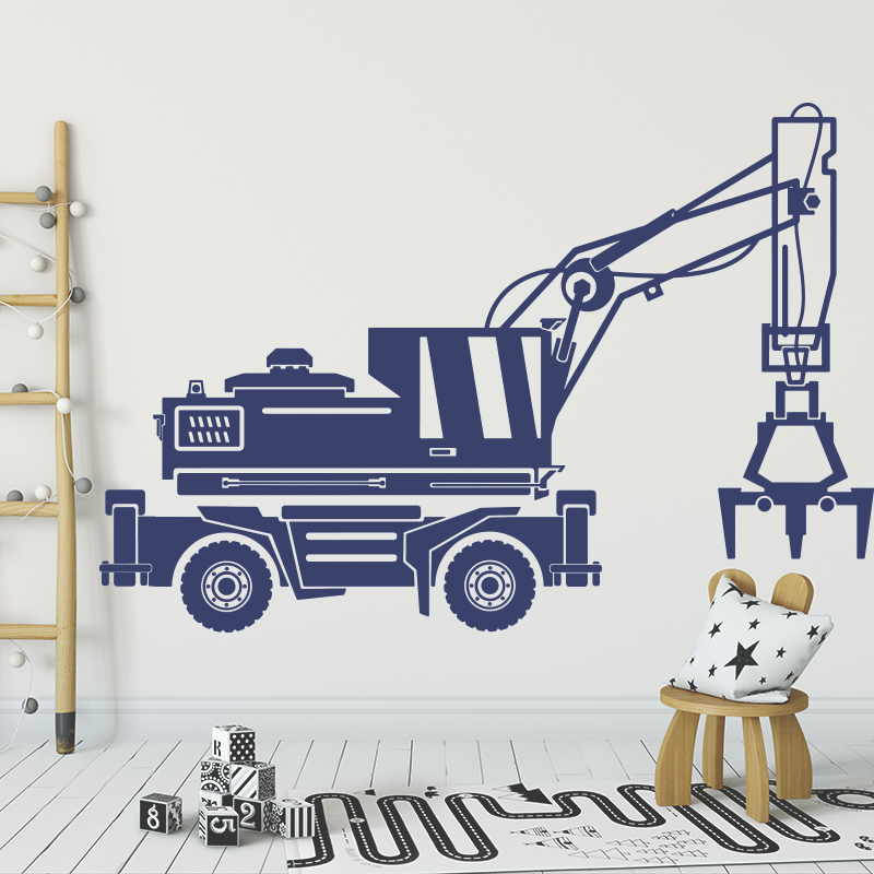 Heavy Equipment Stickers - Grande construção carro escavadeira caminhão adesivo