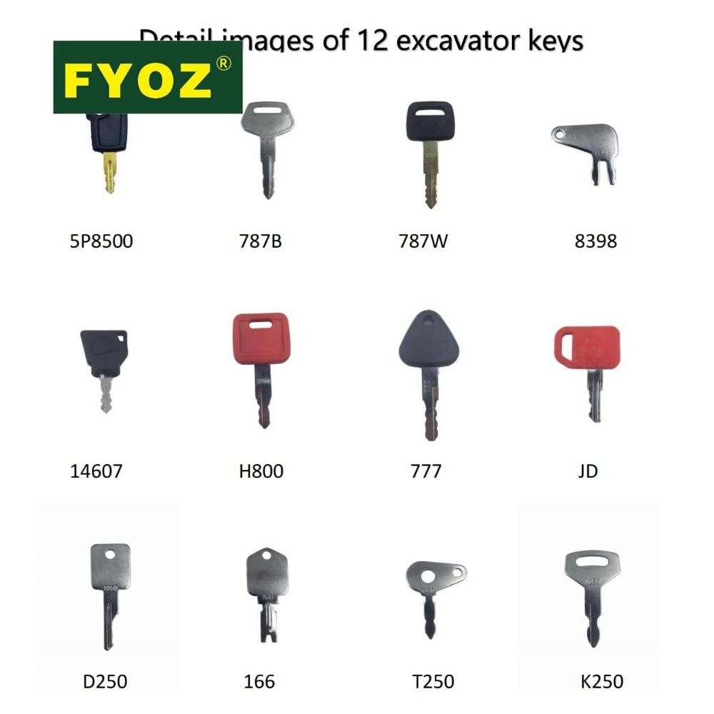 Conjunto de 12 Chaves de Igniç - Heavy Equipment Key Set avaliação e preço