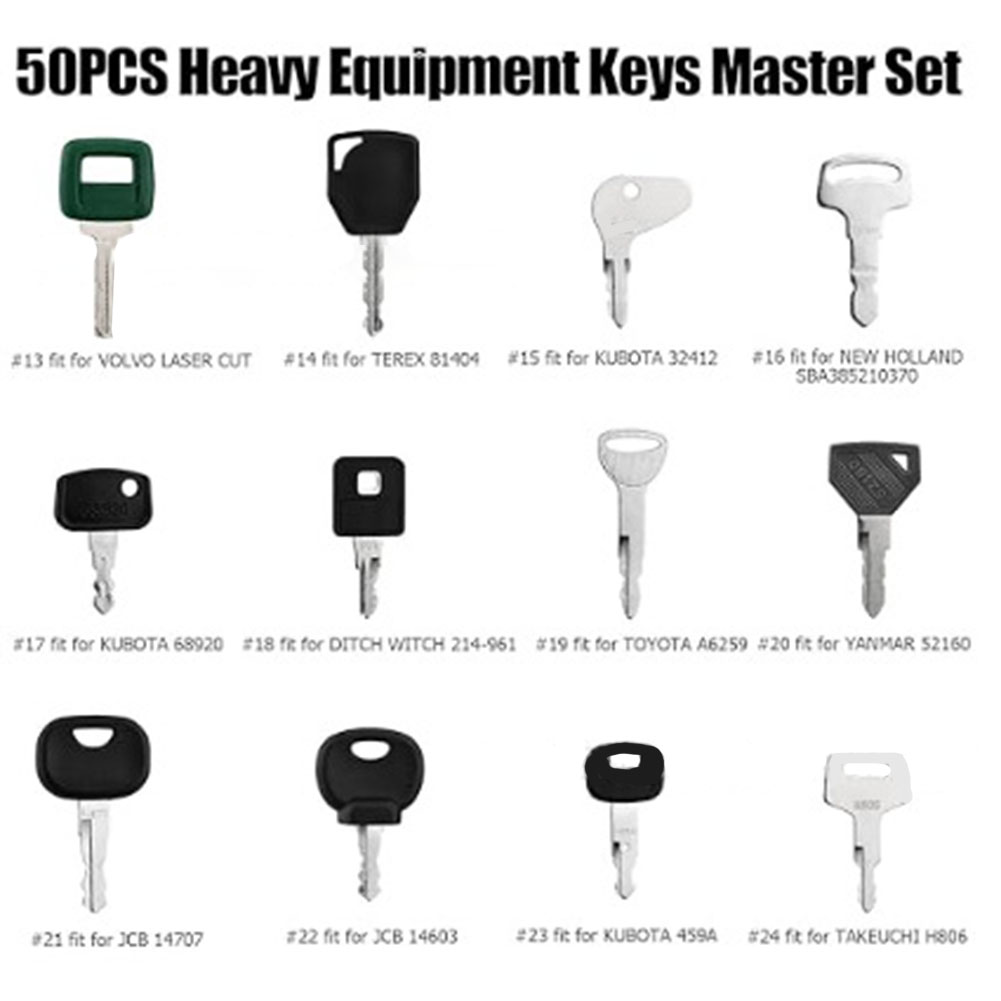 Conjunto de 50 Chaves para Equ - Heavy Equipment Key Set avaliação e preço
